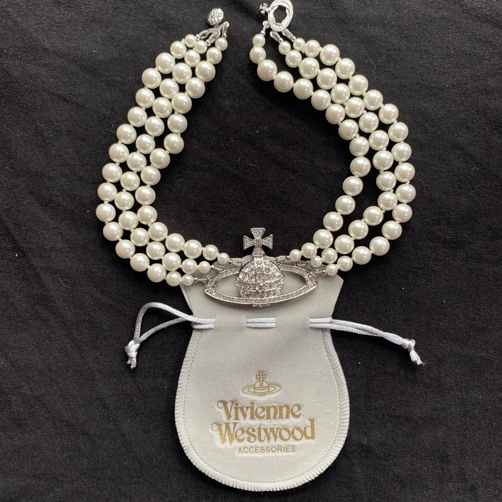Vivienne Westwood Triple Pearl Necklace
